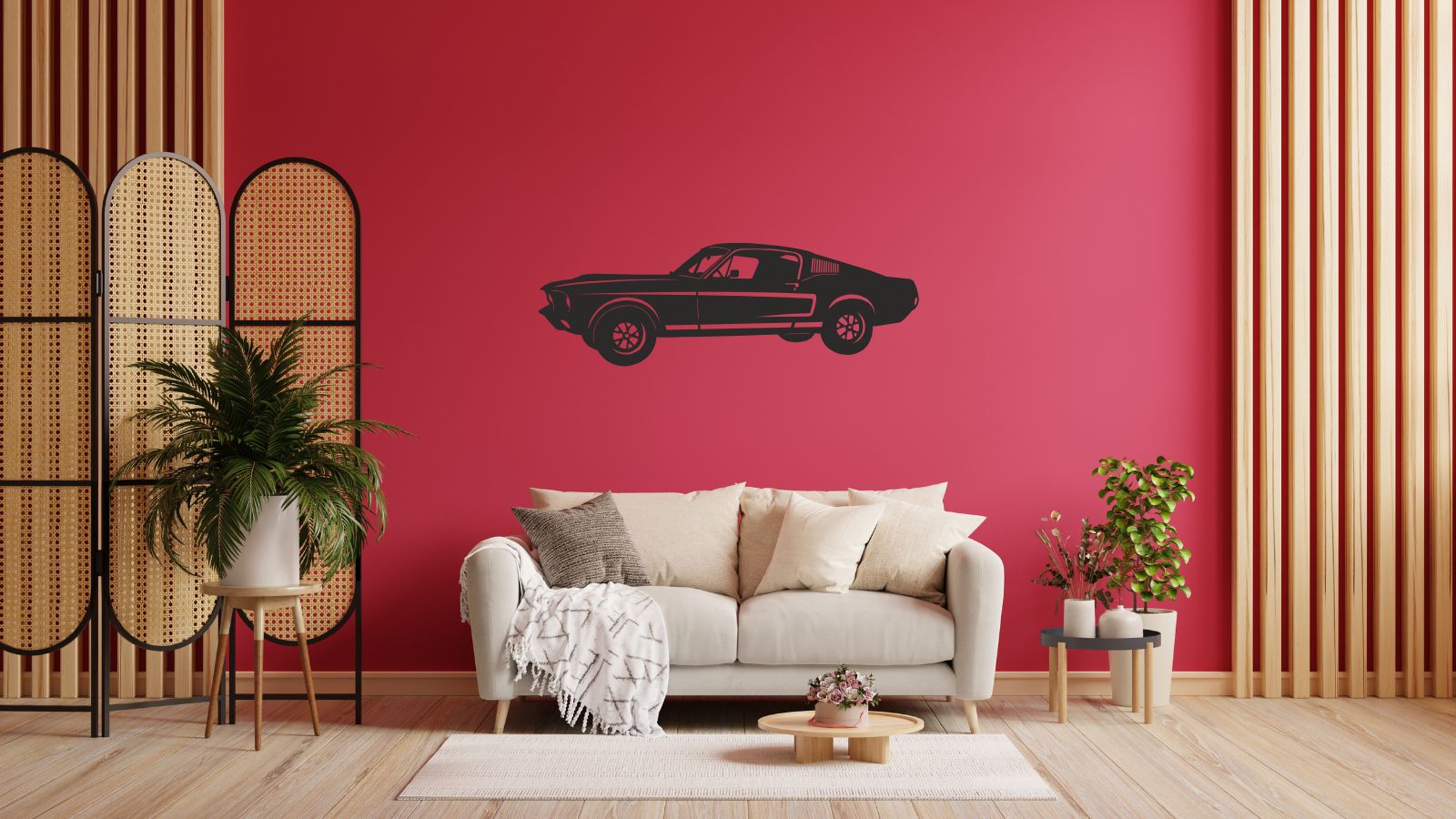 Mustang Shelby Cobra – Découpe murale en acier
