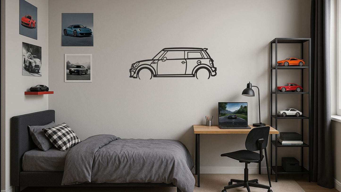 Mini Cooper – Découpe murale en acier