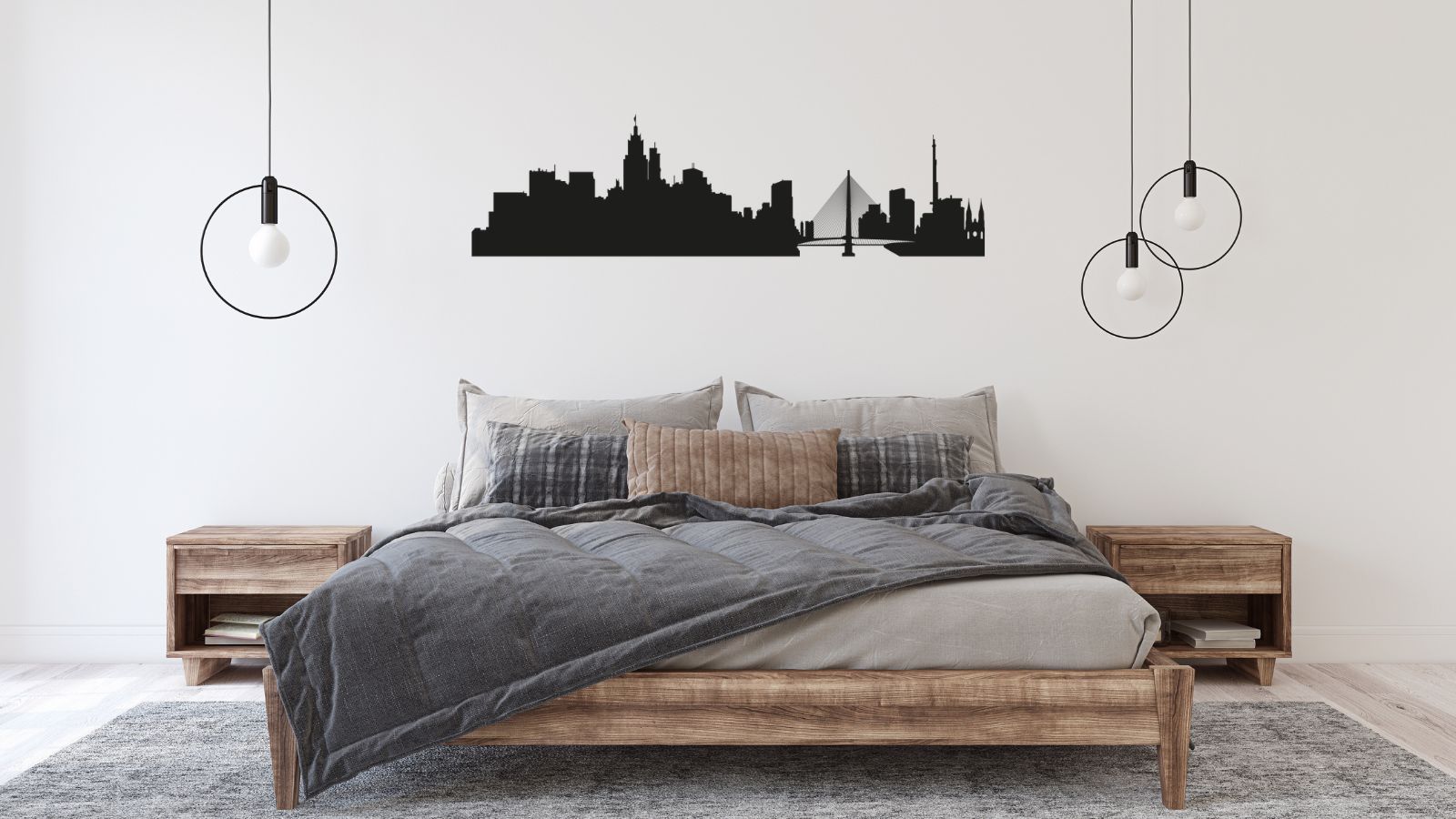 Skyline de São Paulo – Découpe murale en acier