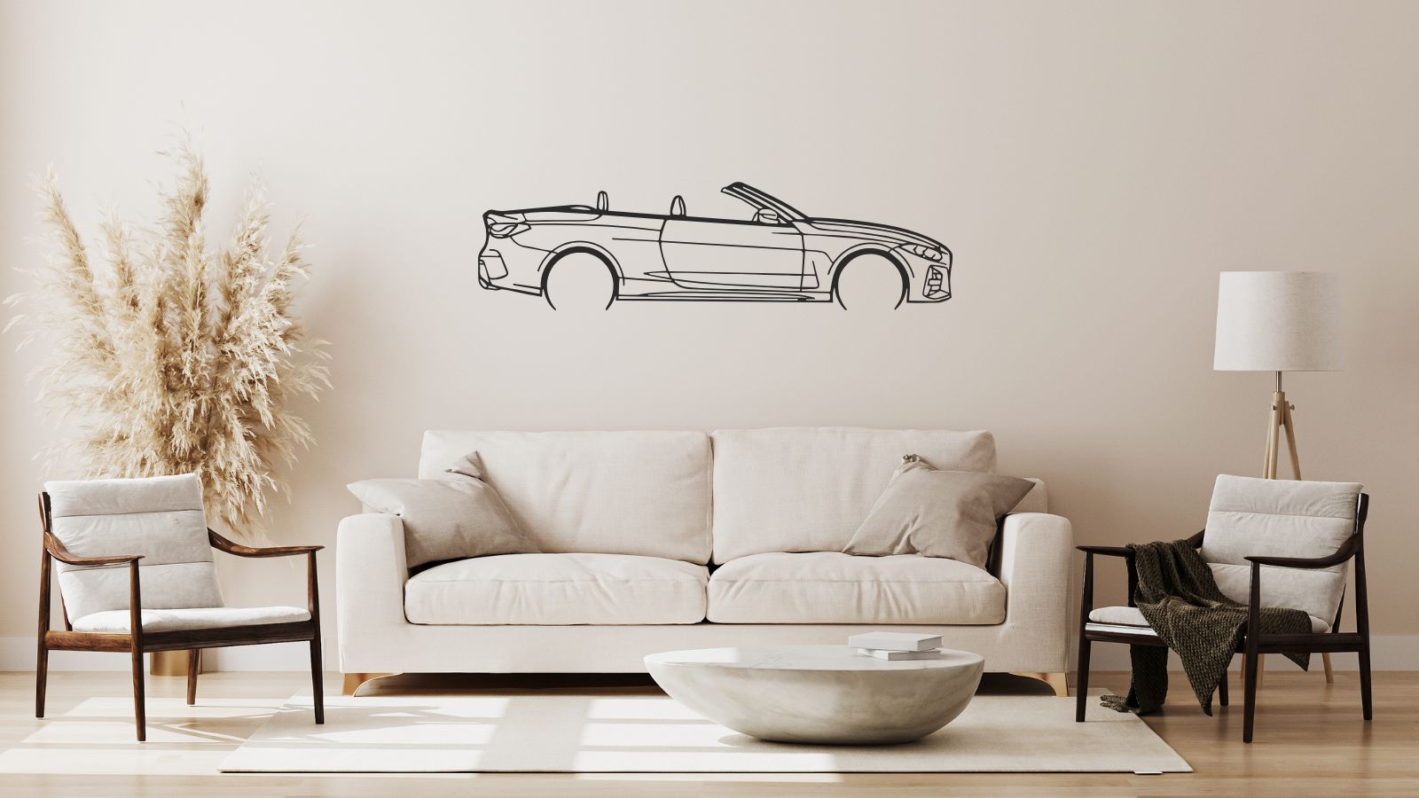 BMW Série 4 Cabriolet (G23) – Découpe murale en acier