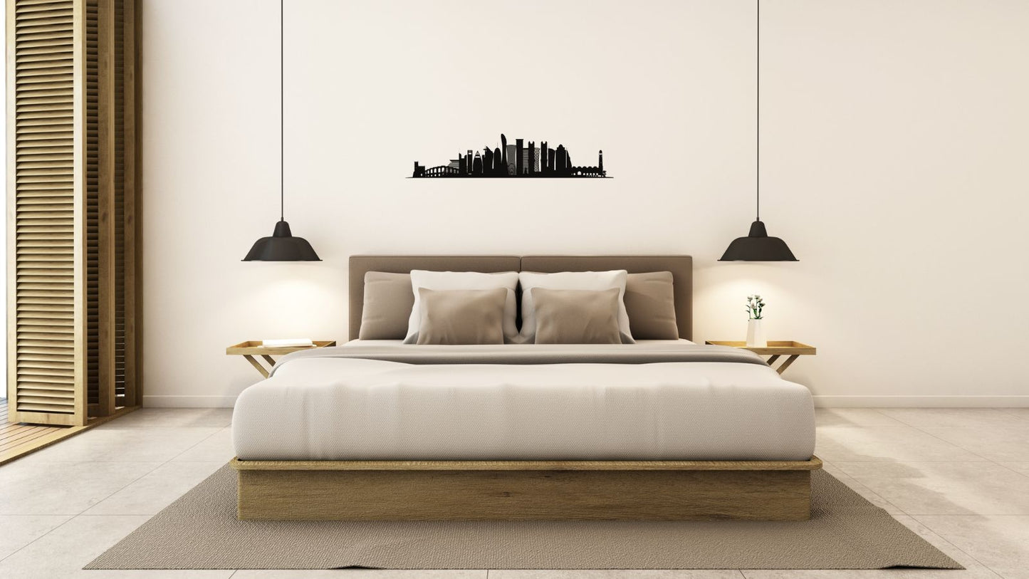 Ville de Doha – Découpe murale en acier