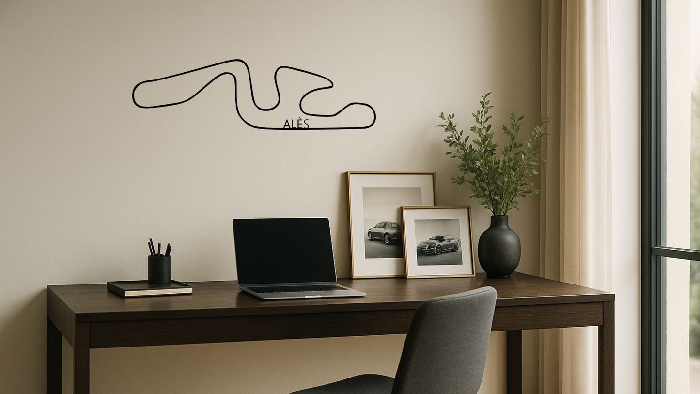 Circuit d’Alès – Découpe murale en acier