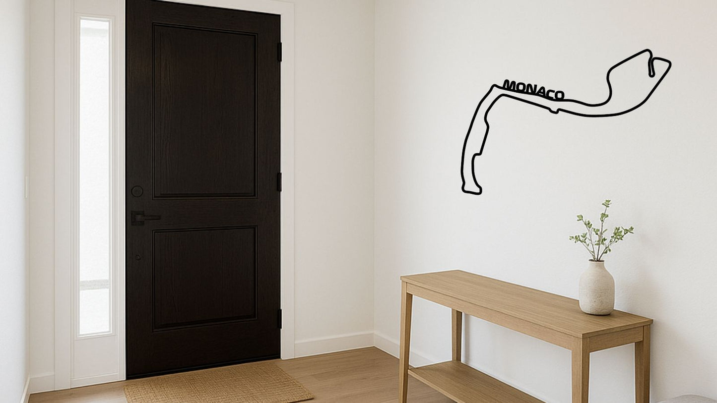 Circuit de Monaco – Découpe murale en acier
