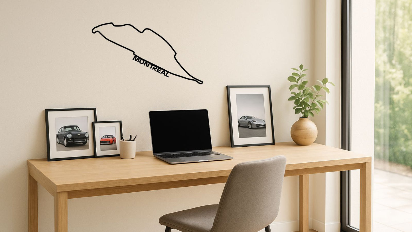 Circuit de Montréal – Découpe murale en acier