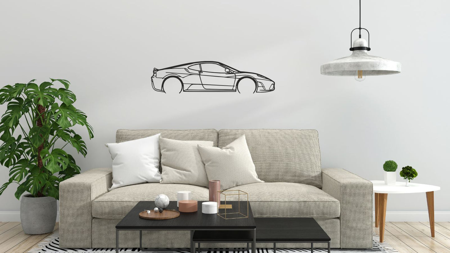 Ferrari F430 Scuderia – Découpe murale en acier