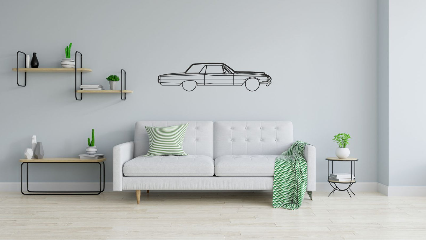 Ford Thunderbird 1966 – Découpe murale en acier