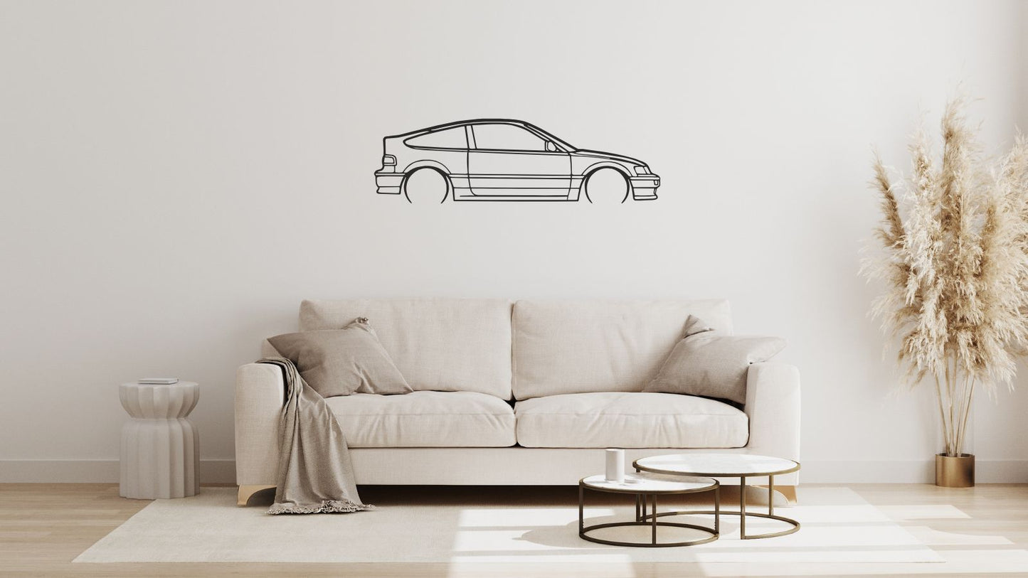 Honda CRX (1990) – Découpe murale en acier