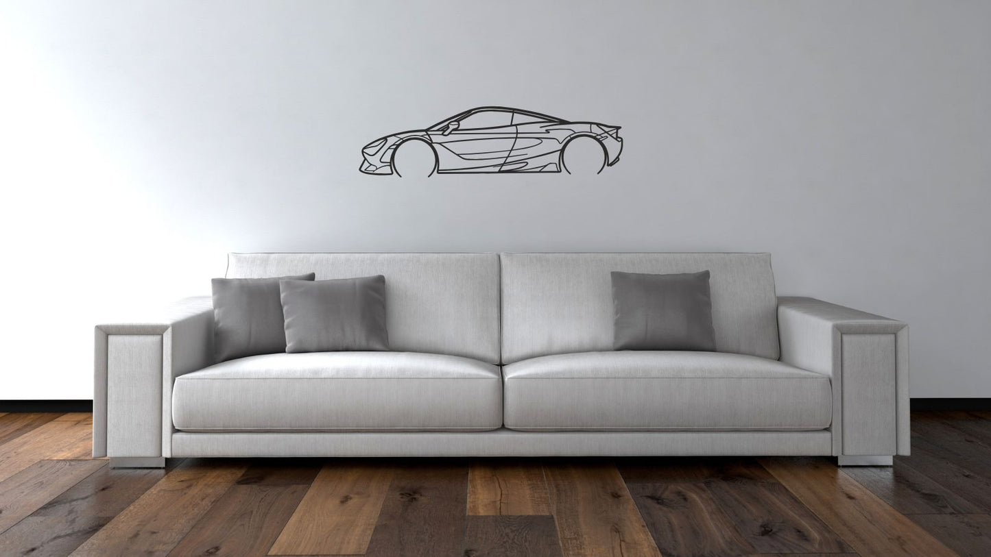 McLaren 720S – Découpe murale en acier