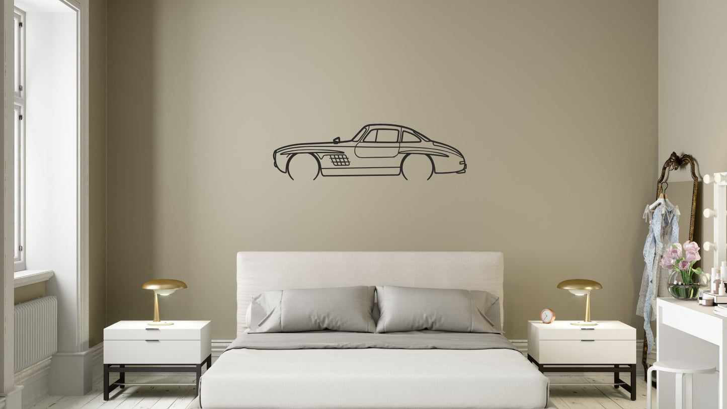 Mercedes 300 SL – Découpe murale en acier