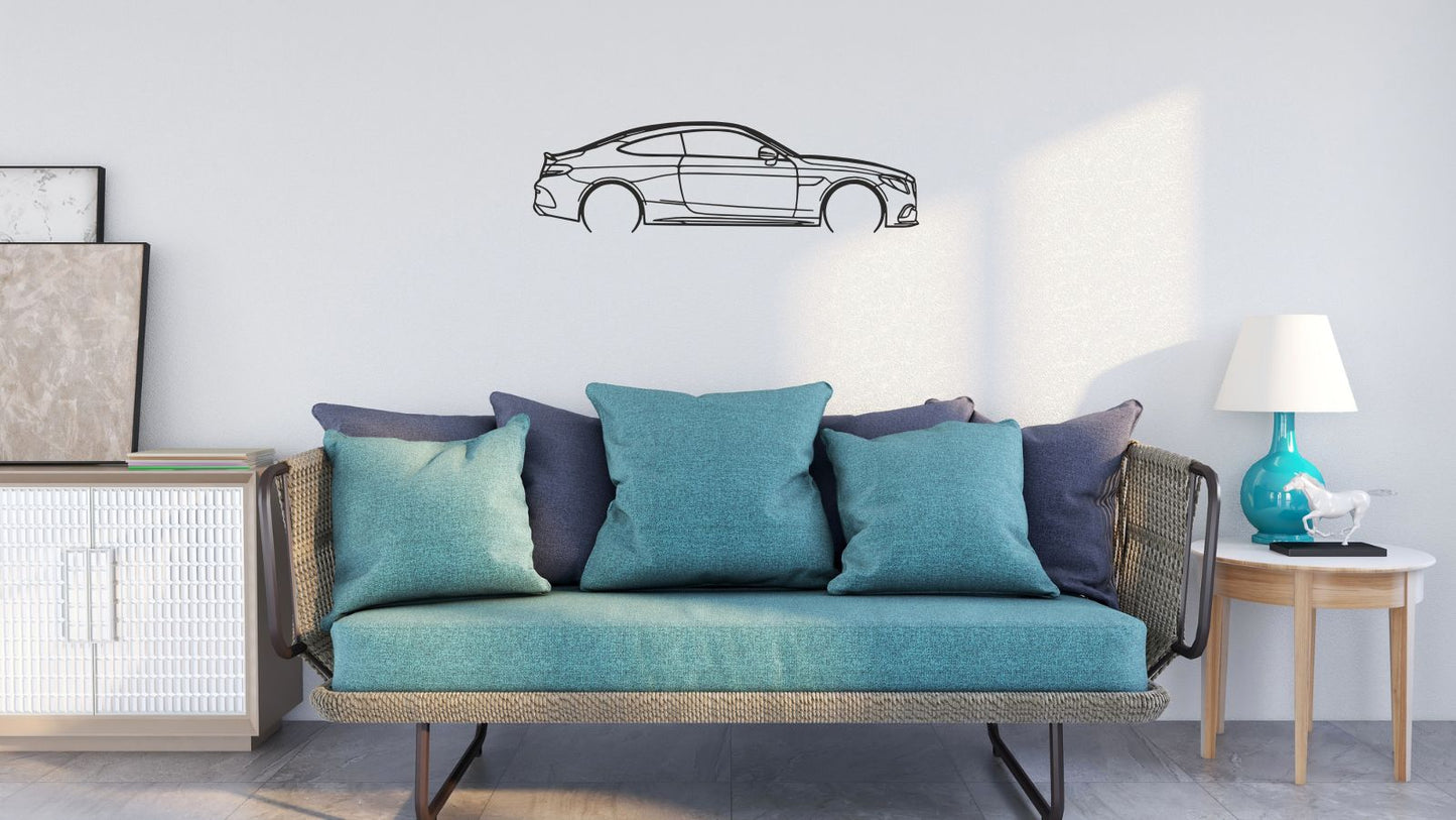 Mercedes C300 Coupé – Découpe murale en acier