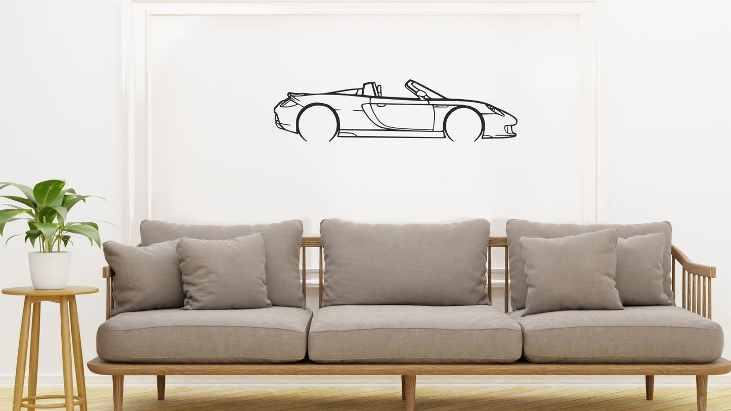 Porsche Carrera GT – Découpe murale en acier