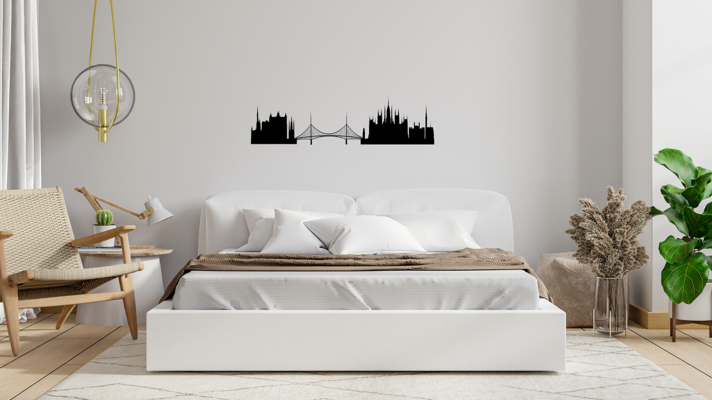 Ville de Budapest – Décoration murale en acier