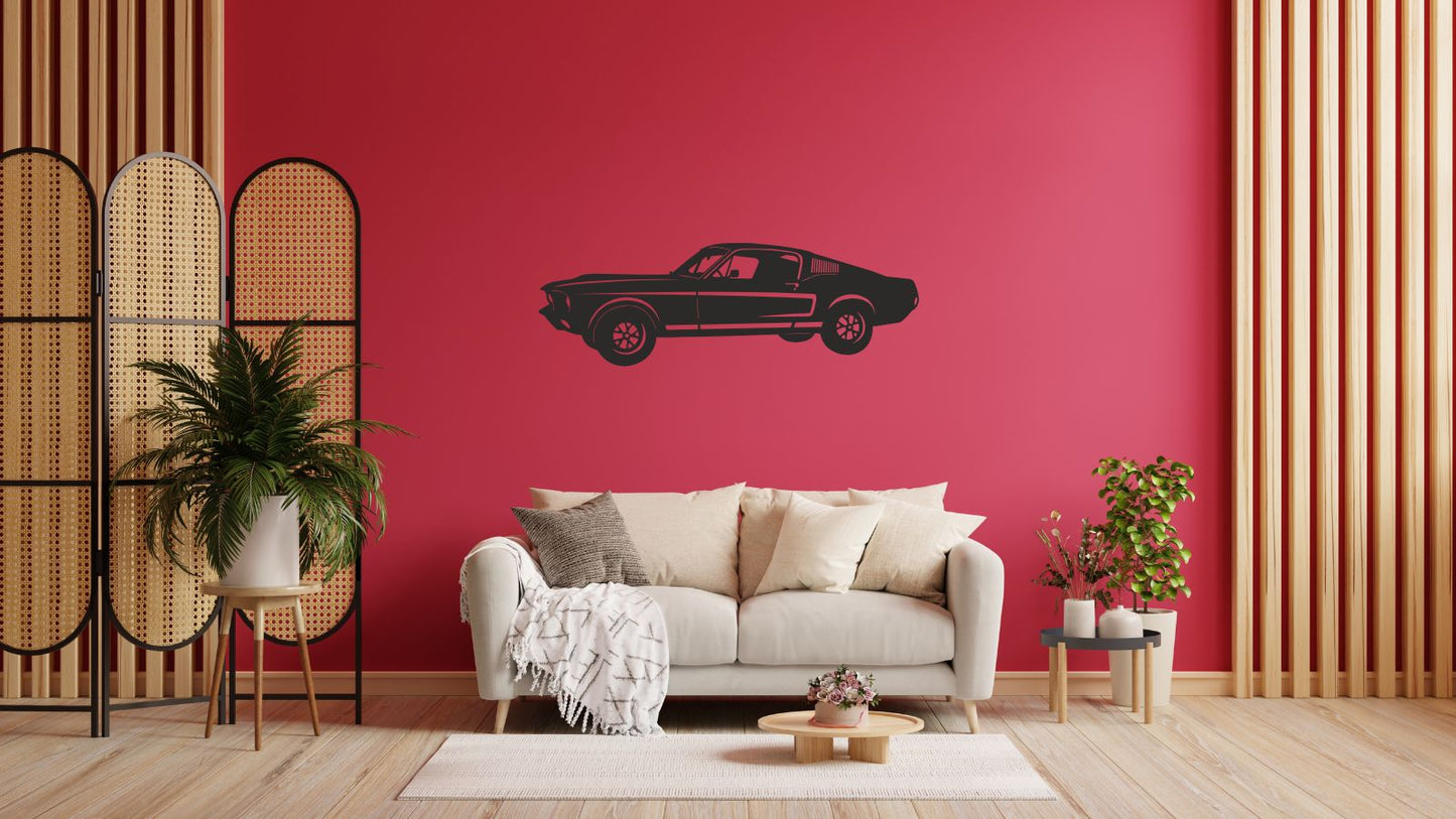 Mustang Shelby Cobra – Découpe murale en acier