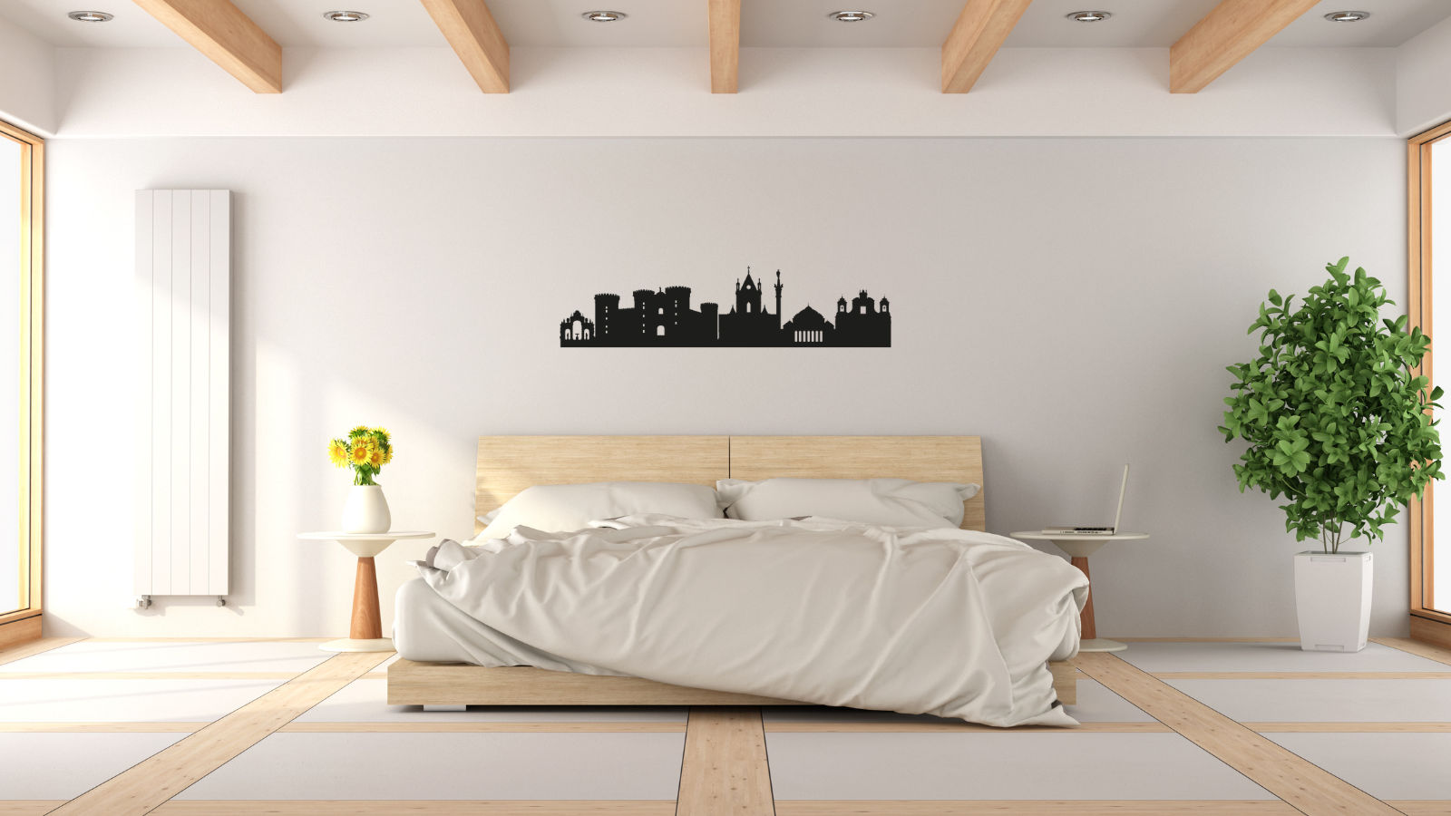 Skyline de Naples – Décoration murale en acier
