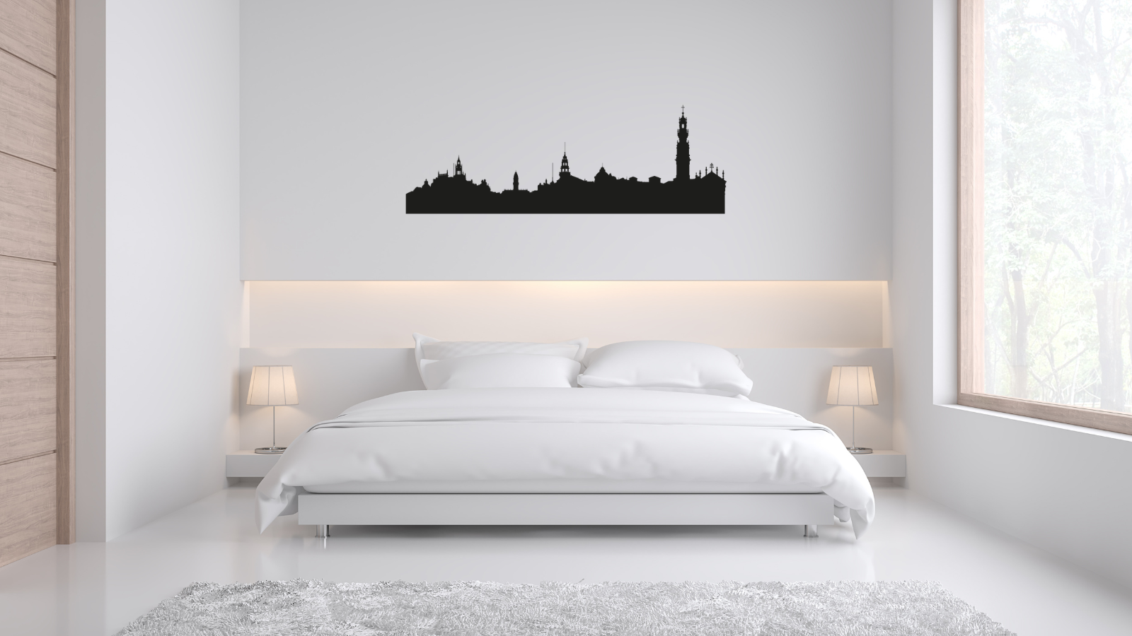 Skyline de Porto – Décoration murale en acier