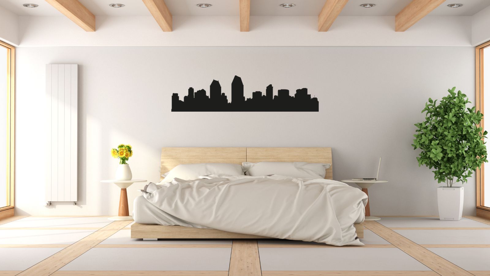 Skyline de San Diego – Découpe murale en acier
