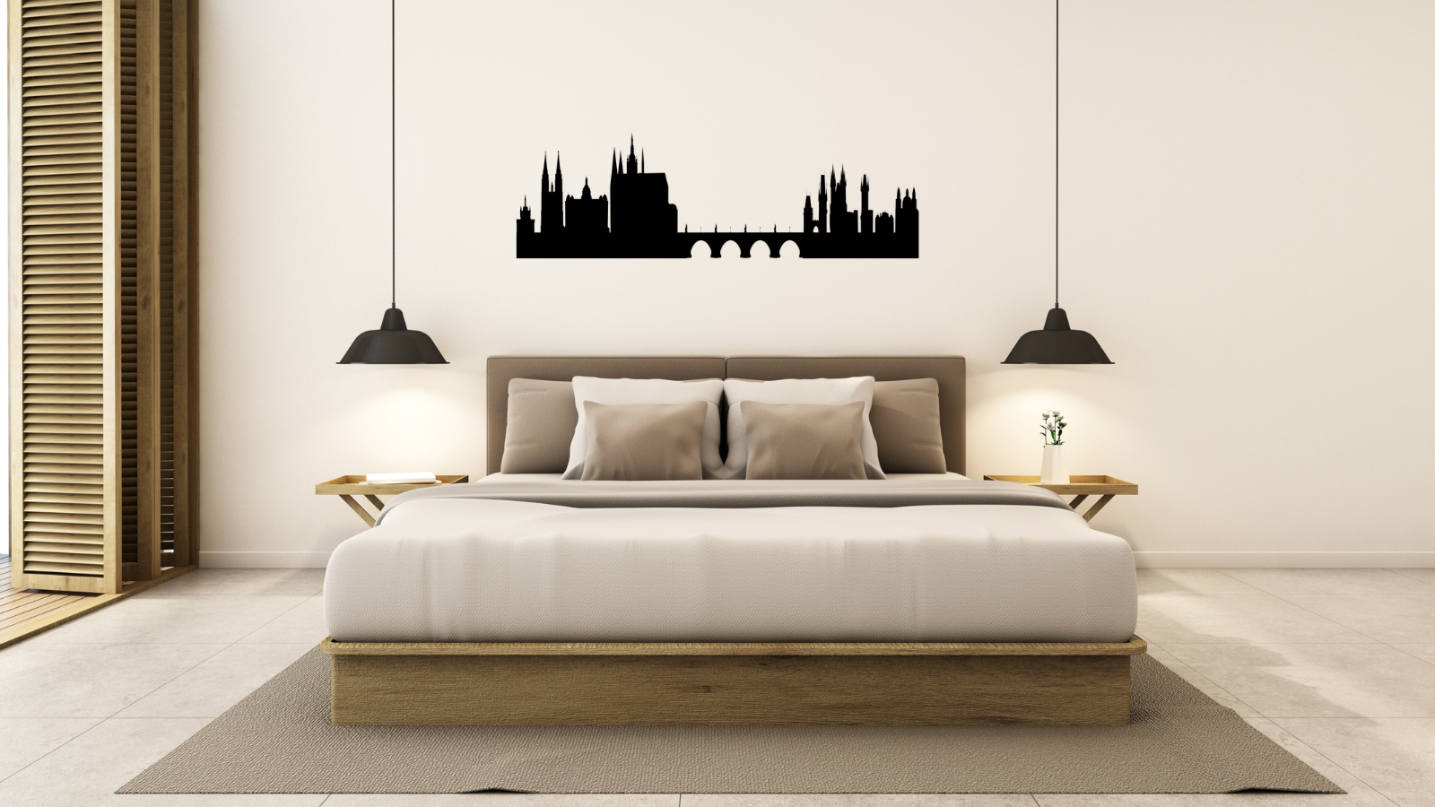 Skyline de Prague – Décoration murale en acier