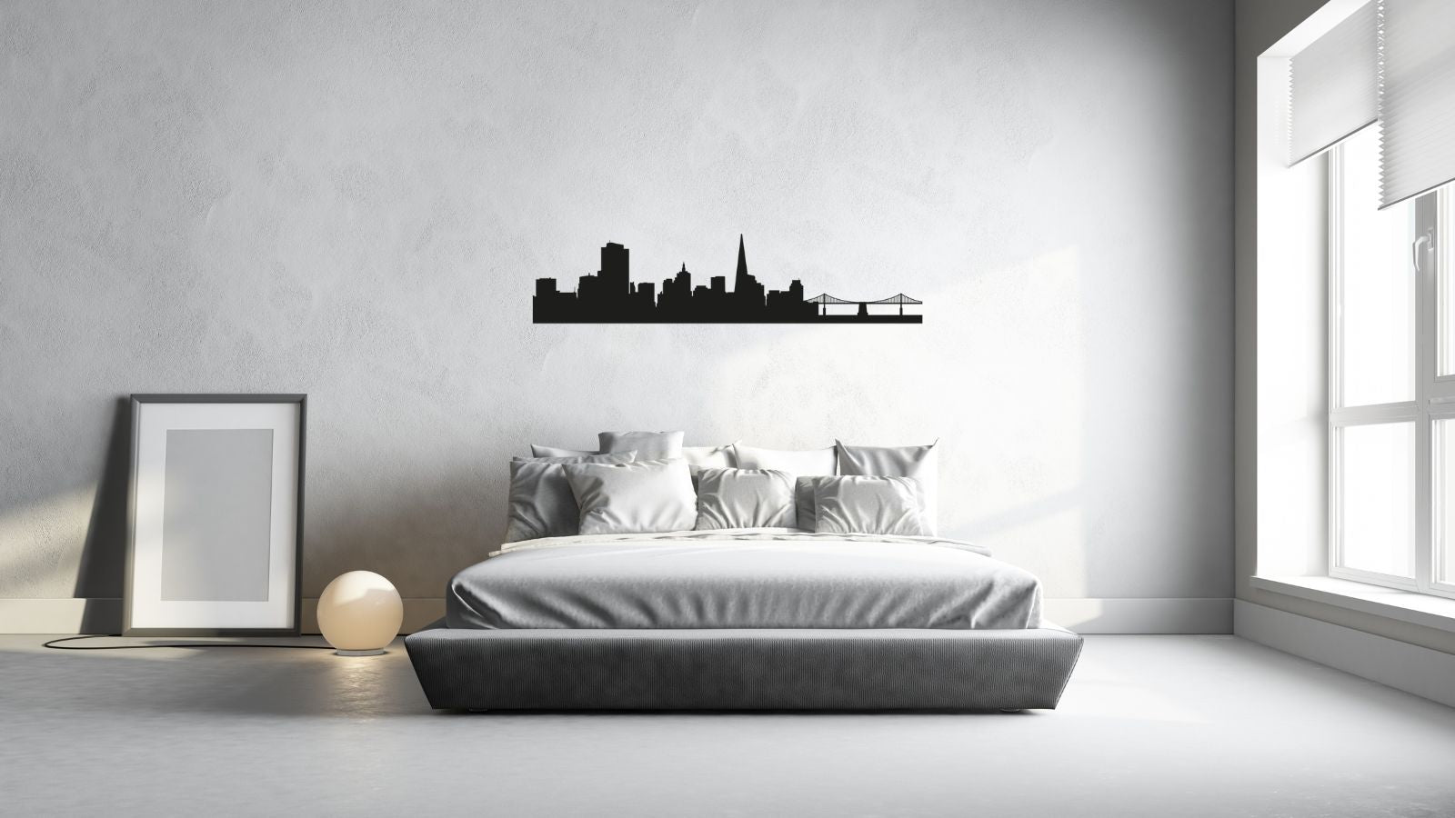 Skyline de San Francisco – Découpe murale en acier