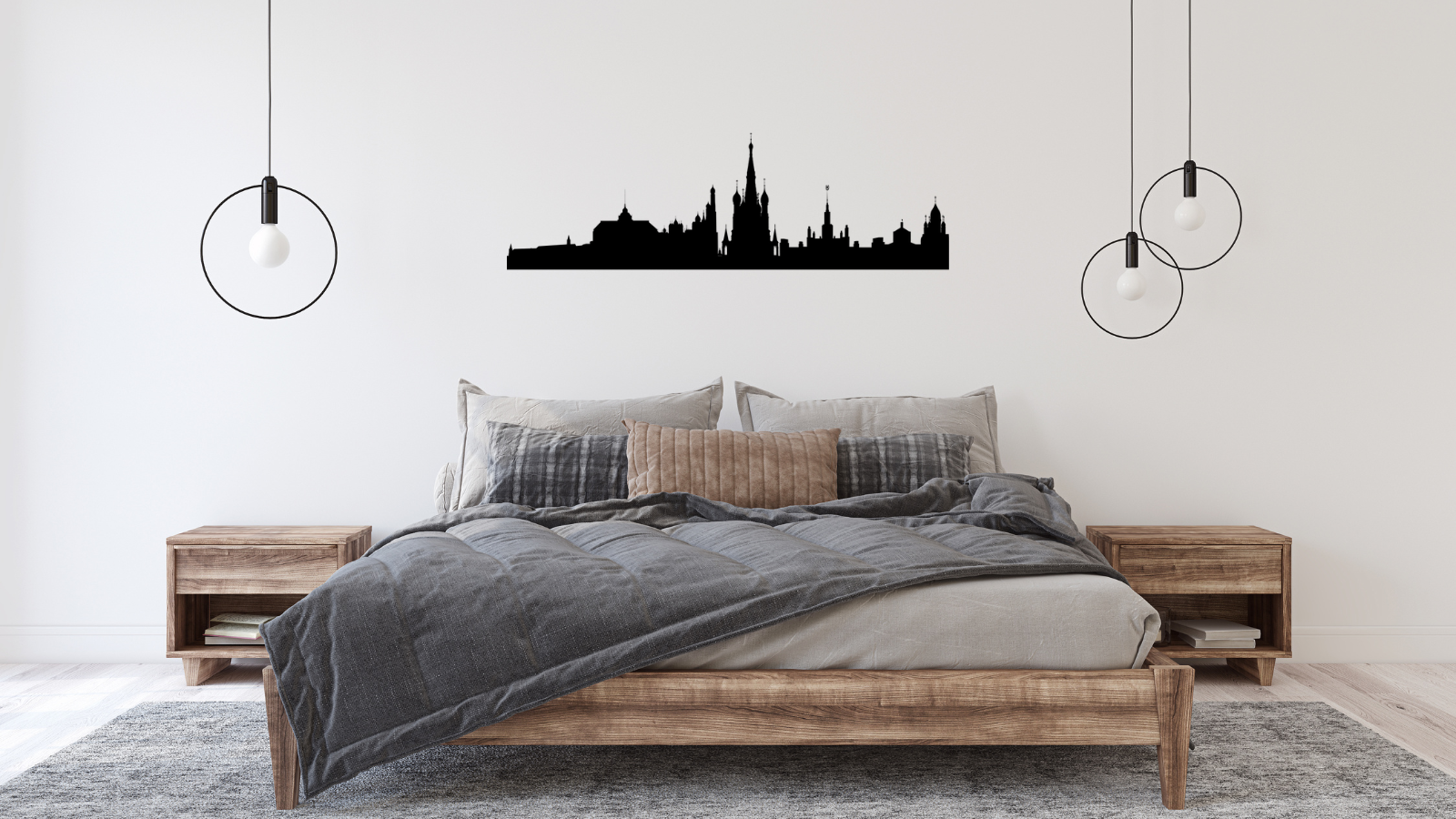 Skyline de Moscou – Décoration murale en acier