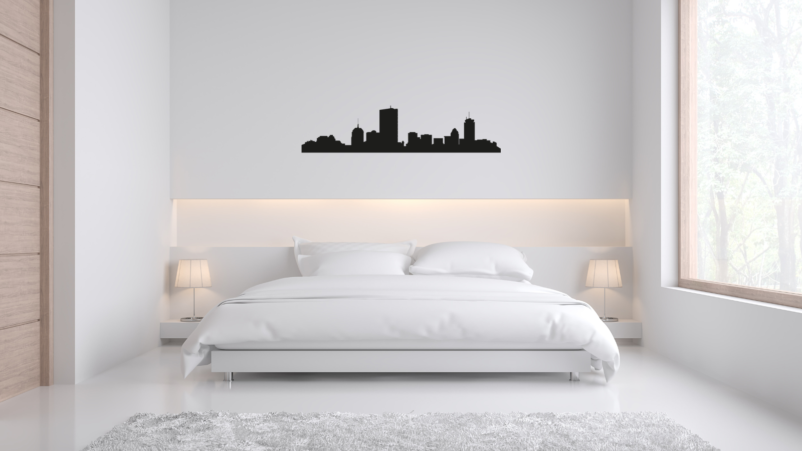 Skyline de Boston – Décoration murale en acier
