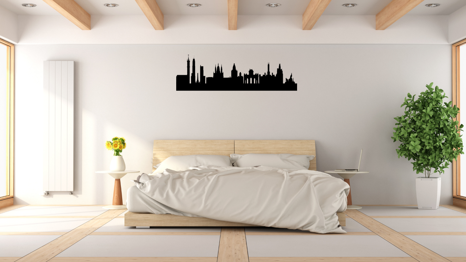 Skyline de Madrid – Décoration murale en acier
