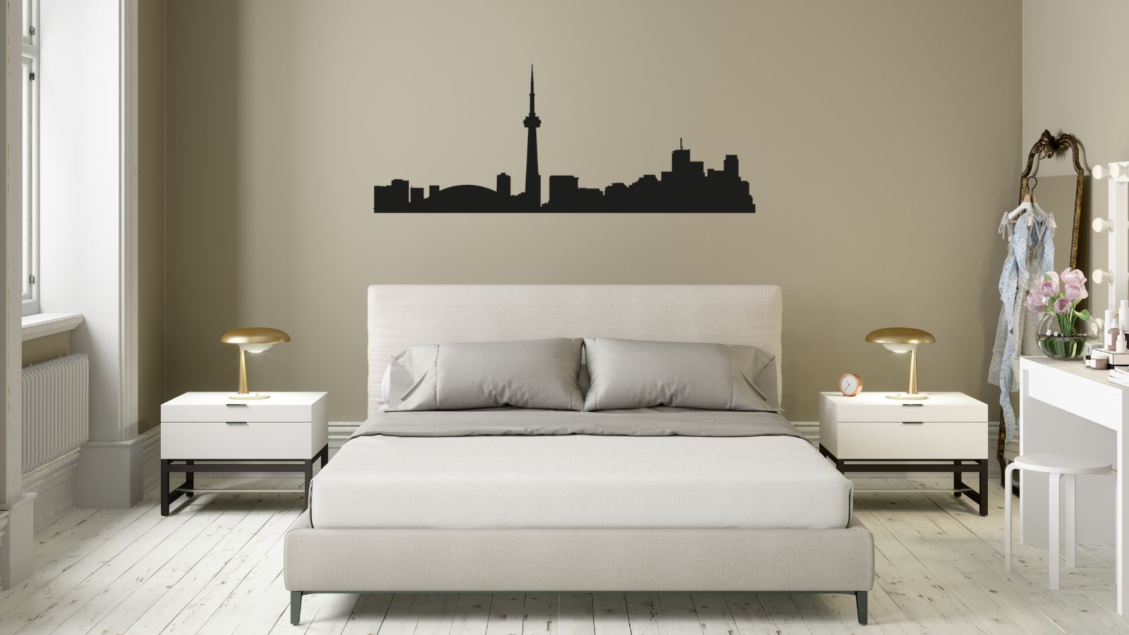 Skyline de Toronto – Découpe murale en acier