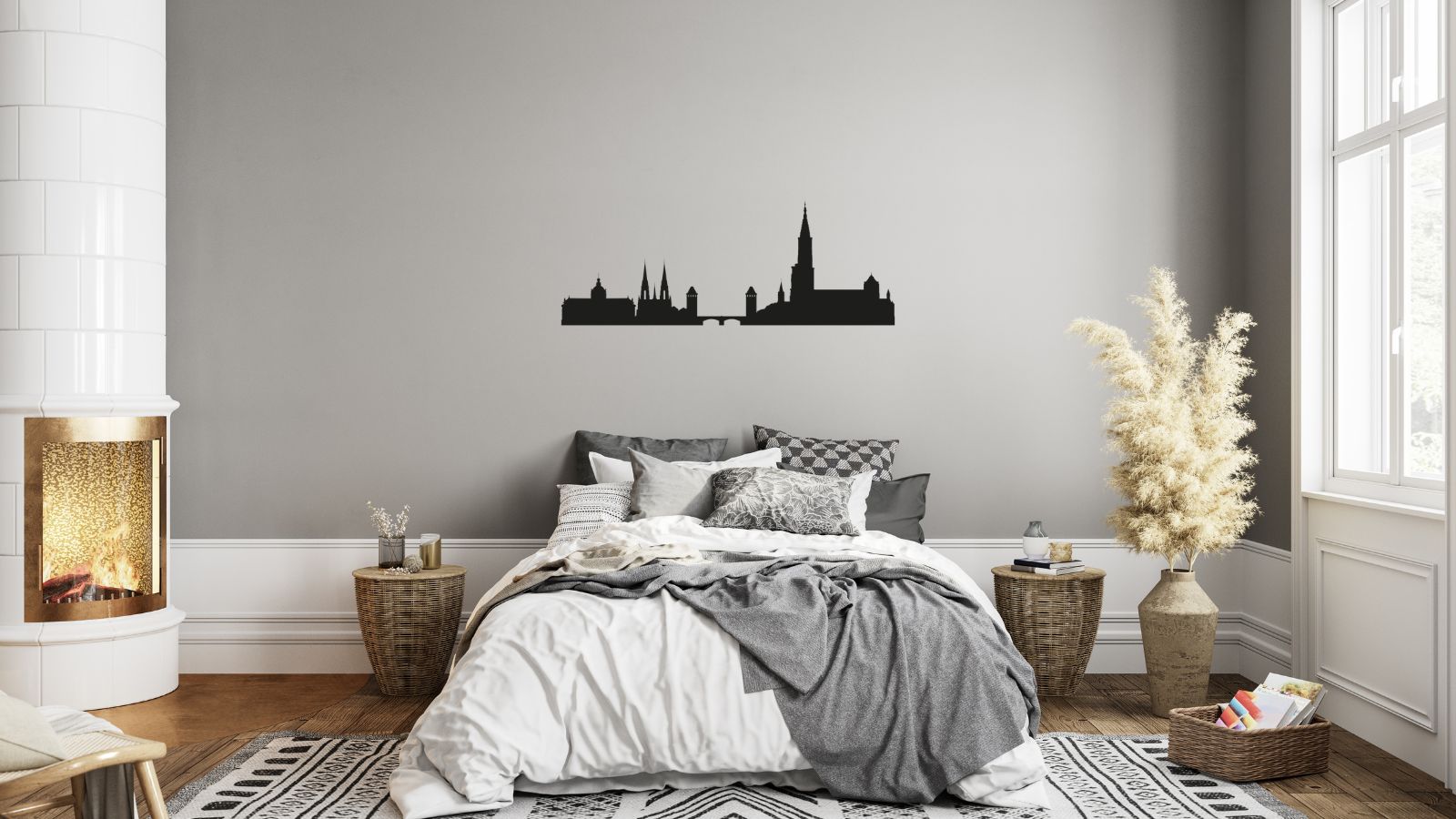 Skyline de Strasbourg – Découpe murale en acier