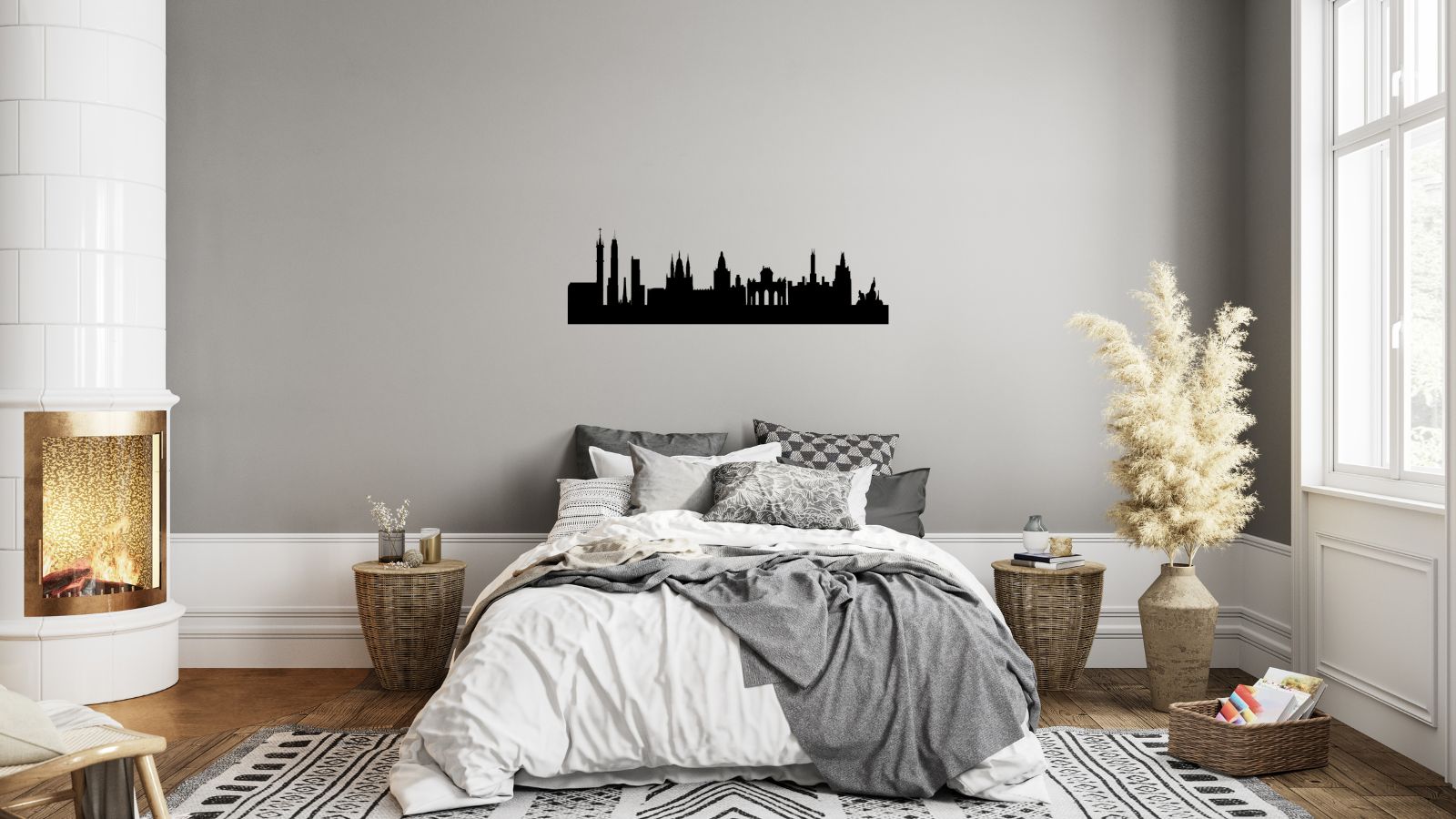 Skyline de Madrid – Décoration murale en acier