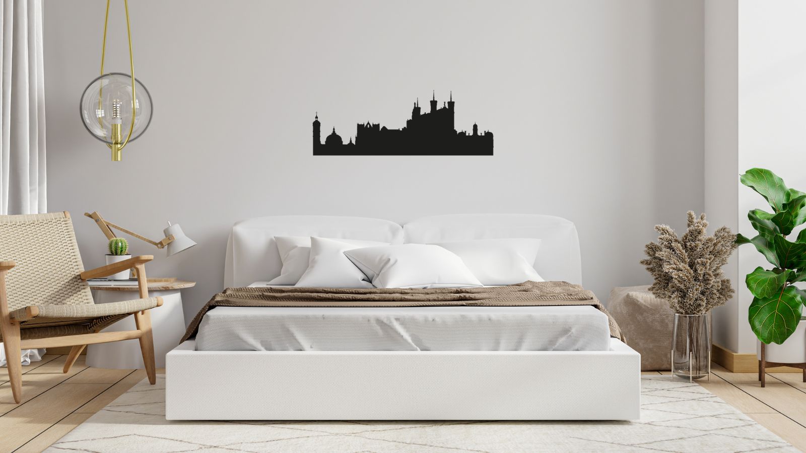 Skyline de Lyon – Décoration murale en acier