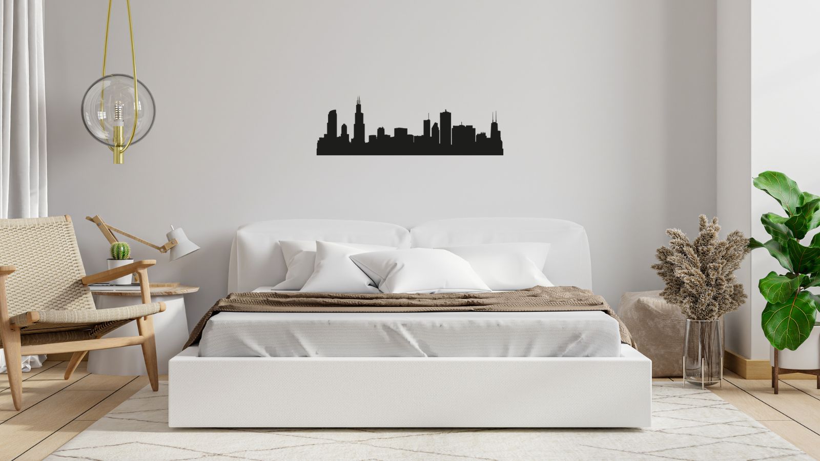Skyline de Chicago – Décoration murale en acier