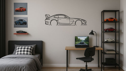 Mercedes AMG GT – Découpe murale en acier
