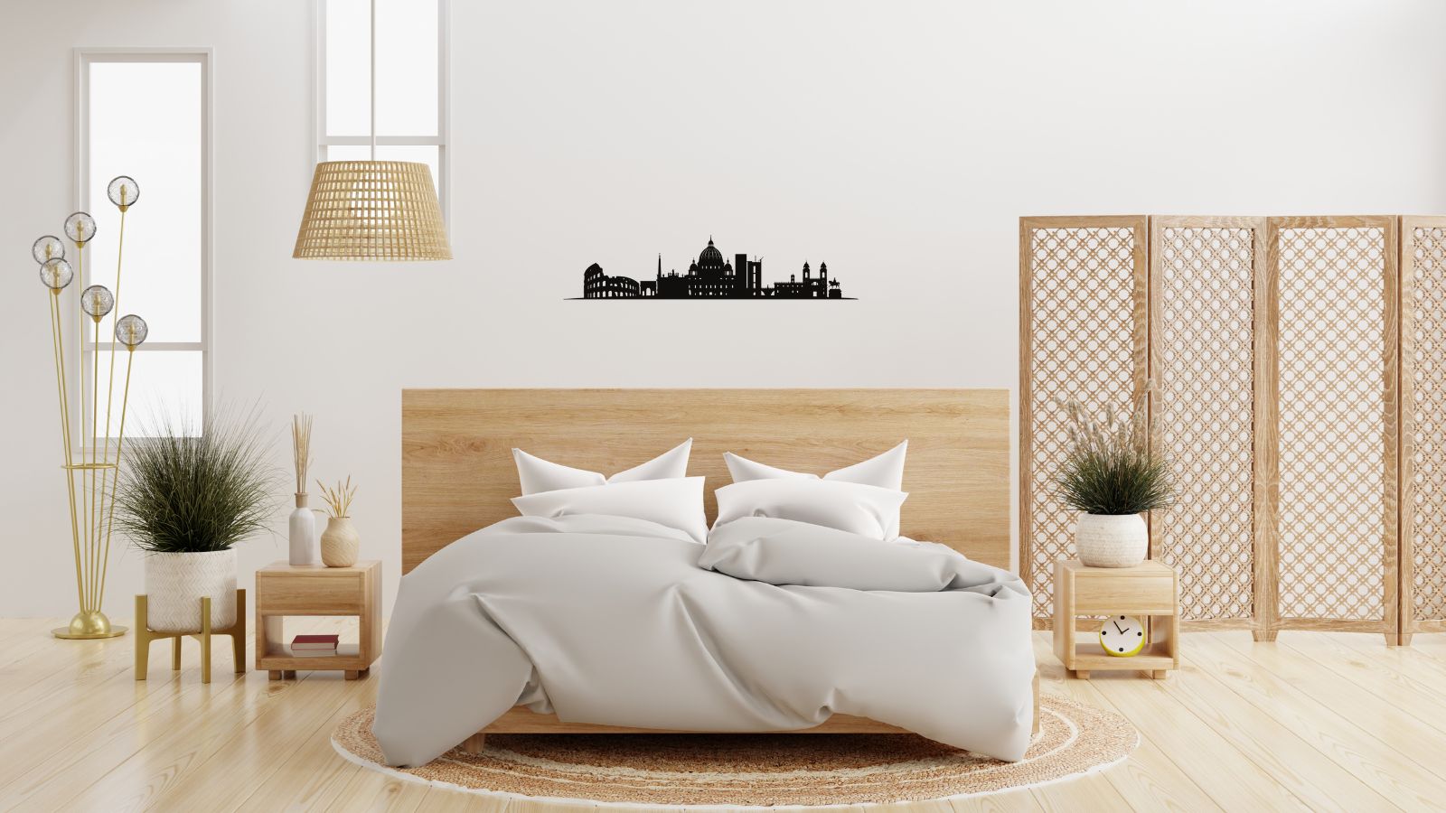 Skyline de Rome - Plaque Murale