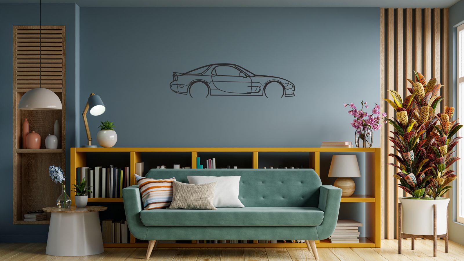 Mazda RX-7 (FD) – Découpe murale en acier