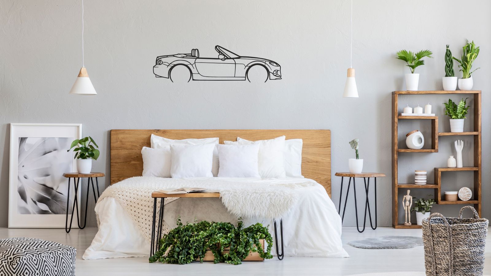 Mercedes SLS AMG – Découpe murale en acier