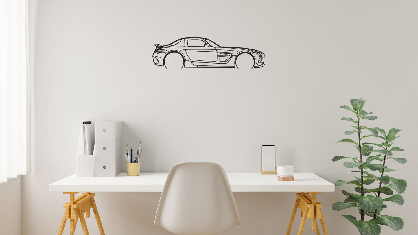 Mercedes SLS AMG – Découpe murale en acier