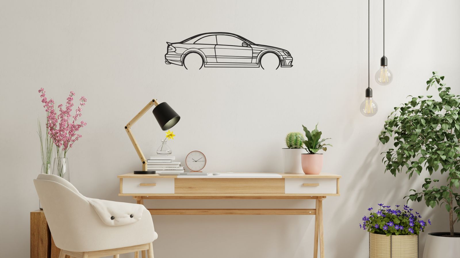 Mercedes CLK 63 AMG – Découpe murale en acier