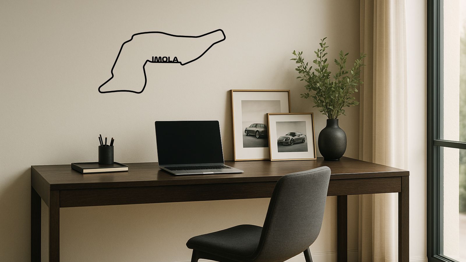 Circuit d’Imola – Découpe murale en acier