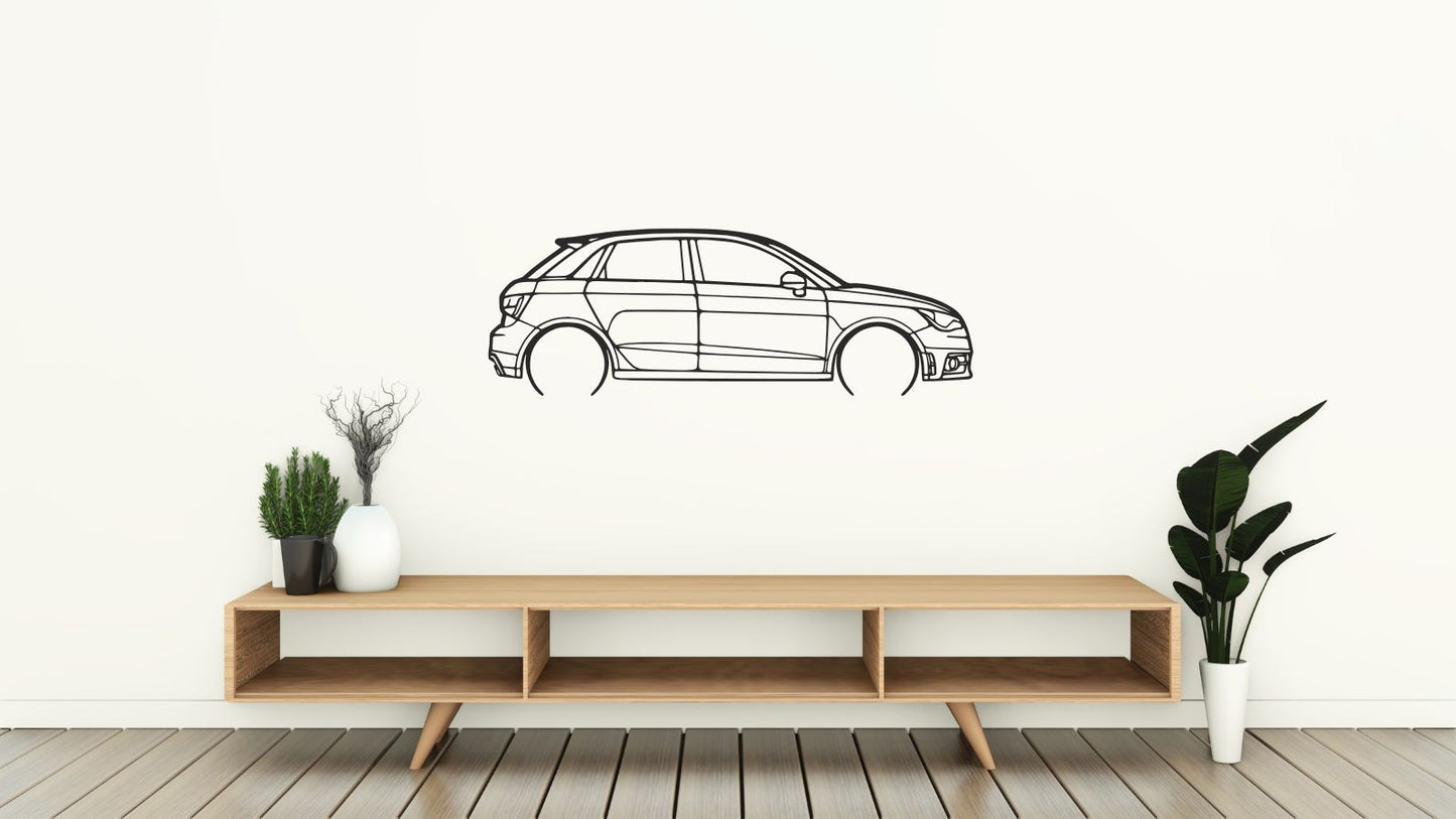 Audi A1 – Découpe murale en acier