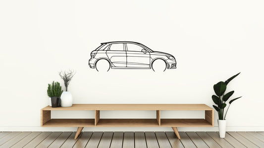 Audi A1 – Découpe murale en acier