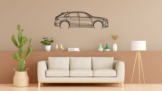 Audi Q8 – Découpe murale en acier