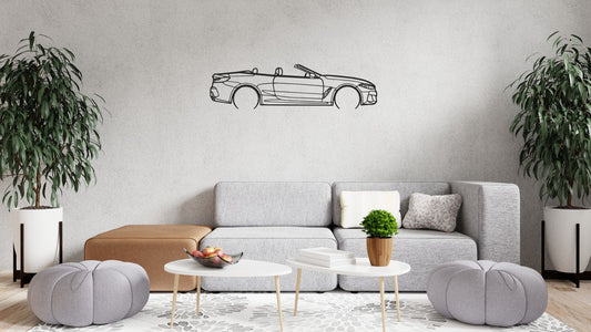BMW 850i – Découpe murale en acier