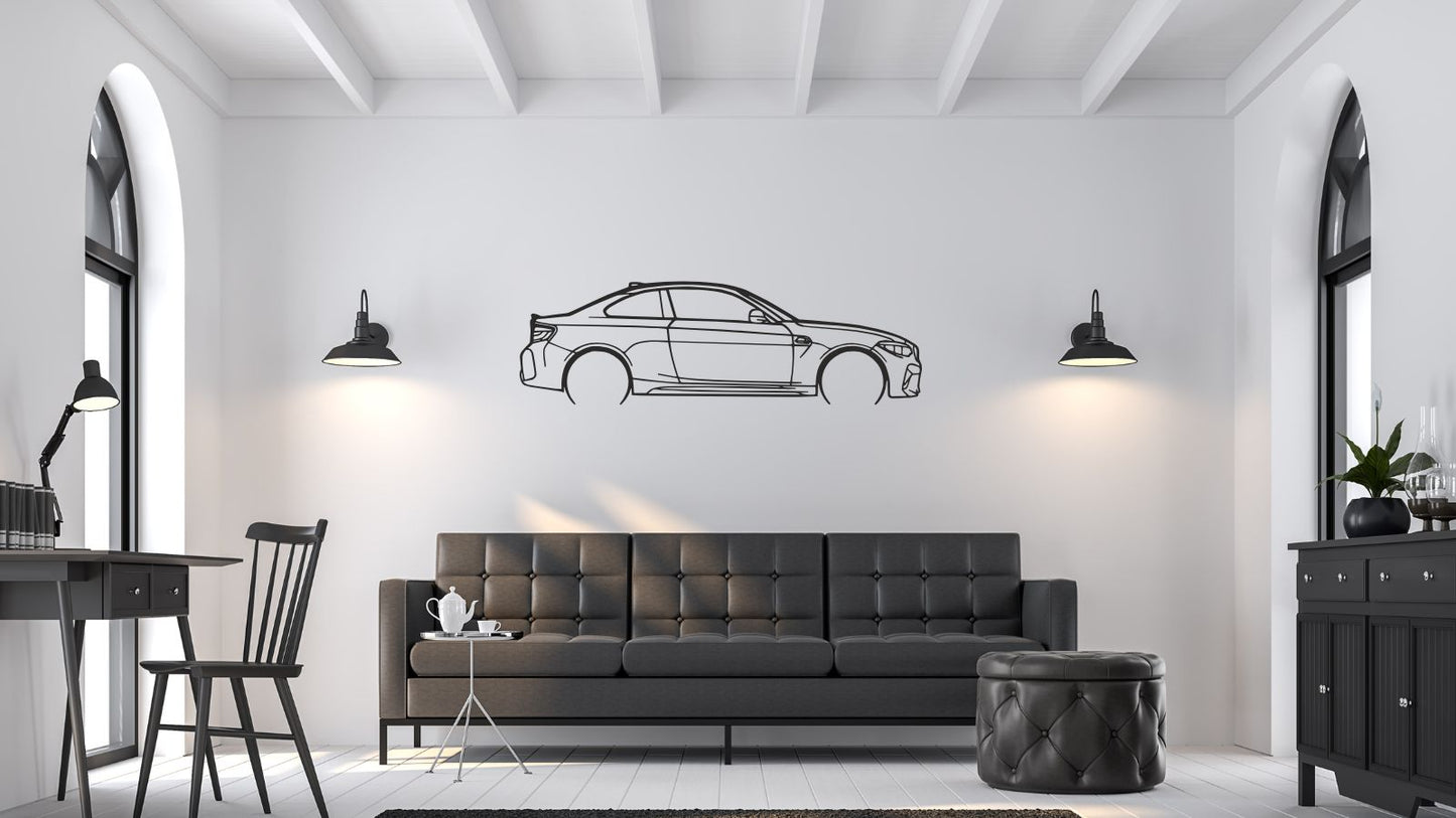 BMW M2 F87 – Découpe murale en acier