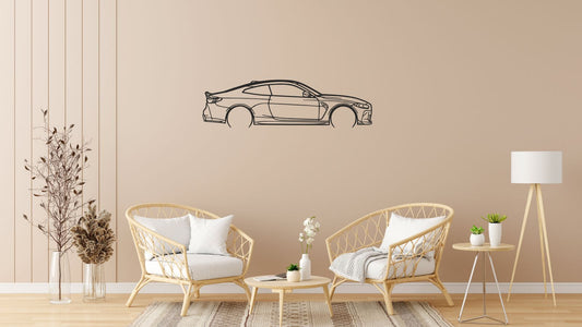 BMW M4 CSL – Découpe murale en acier