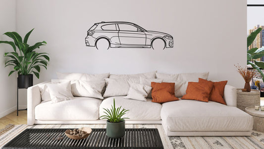 BMW Série 1 – Découpe murale en acier