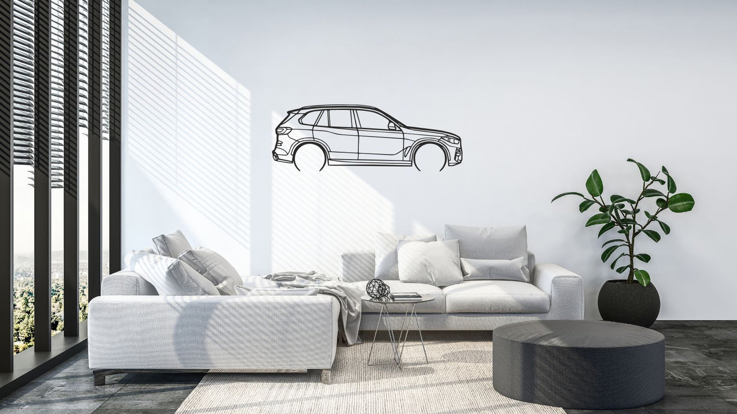 BMW X5 – Découpe murale en acier