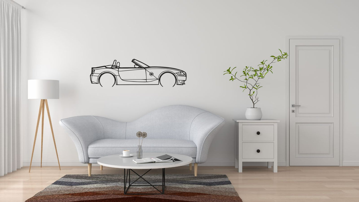 BMW Z4 M – Découpe murale en acier