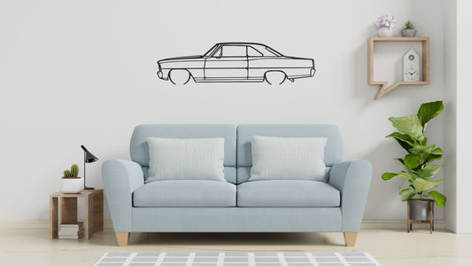 Chevrolet Nova 1966 – Découpe murale en acier