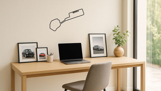 Circuit de Bakou – Découpe murale en acier