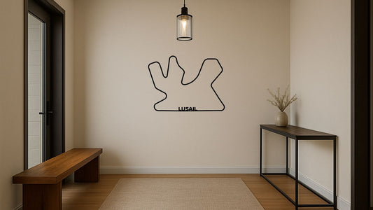 Circuit de Lusail – Découpe murale en acier