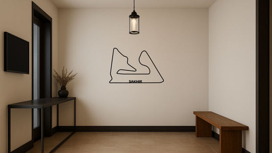 Circuit de Sakhir – Découpe murale en acier